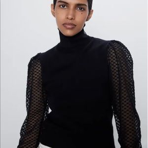 Zara Sweater with contrasting sleeves